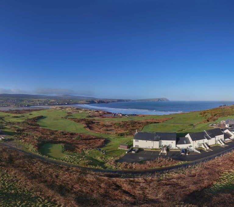 Newport Golf Club view drone