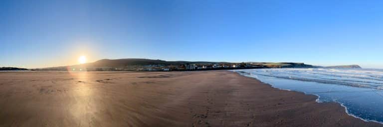 Newport Sands beach Christmas