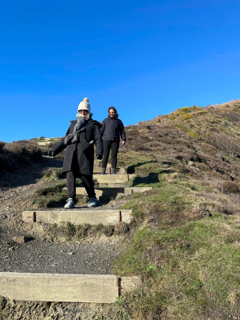 Steps down to The Witches Cauldron